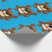 Schattige Teddy Bear Cadeaupapier (Hoek)