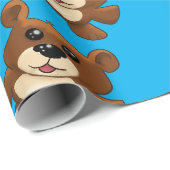 Schattige Teddy Bear Cadeaupapier (Rol Hoek)