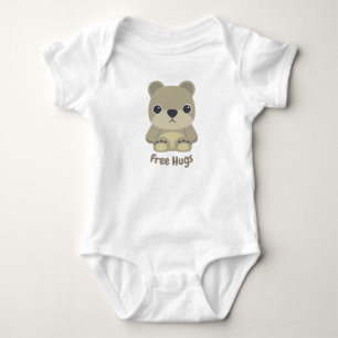 Schattige Teddy Bear Free Hugs Romper
