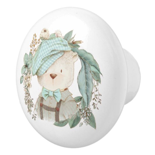 Schattige  Teddy Bear Keramische Knop (Rechts)