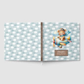 Schattige Teddy Bear Pilot Baby shower gastenboek (Volledig)