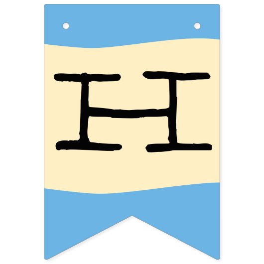 Schattige  Teddy Bear Pilot Happy Birthday Vlaggetjes (Tweede vlag)