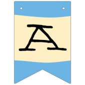 Schattige  Teddy Bear Pilot Happy Birthday Vlaggetjes (Derde vlag)