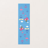 Schattige  Teddy Bear Pilot Roze Cadeau Tafel Teke Kaart (Buitenkant ongevouwen)