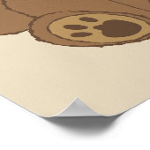 Schattige Teddy Bear Print (Hoek)