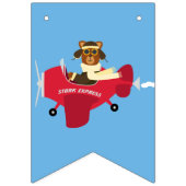 Schattige  Teddy Bear Skywriter Baby shower Vlaggetjes (Derde vlag)