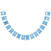 Schattige  Teddy Bear Skywriter Boy Baby shower Vlaggetjes (Alle)