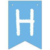 Schattige  Teddy Bear Skywriter Happy Birthday Vlaggetjes (Tweede vlag)