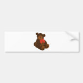 SCHATTIGE TEDDY BEAR VERSNIJDEN BUMPERSTICKER (Voorkant)