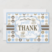 Schattige Teddy Bears Hartelijk dank Bedankkaart (Voorkant)