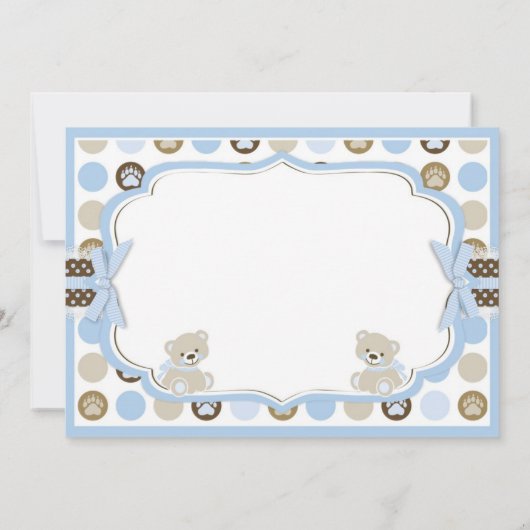 Schattige Teddy Bears Hartelijk dank Bedankkaart (Achterkant)