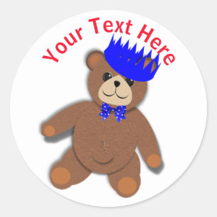 Schattige Teddy Bears Picknick Fun Kids Verjaardag Ronde Sticker