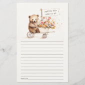 Schattige Teddy Floral winkelwagen advies voor mam (Voorkant)