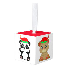 Schattige Teddy, IJsbeer & Panda Elf Beren Decoratie
