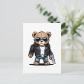 Schattige Teddy-memes Briefkaart (Staand voorkant)