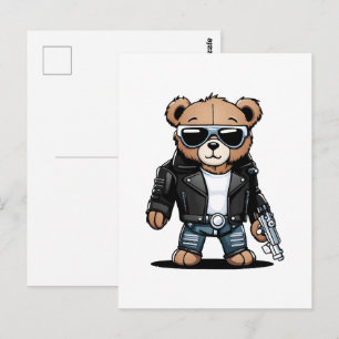 Schattige Teddy-memes Briefkaart