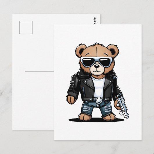 Schattige Teddy-memes Briefkaart (Voorkant / Achterkant)