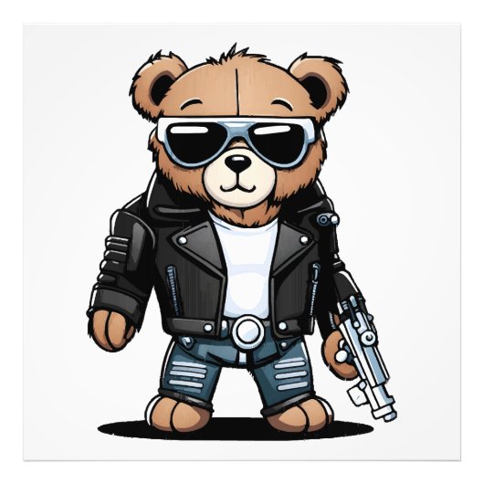 Schattige Teddy-memes Foto Afdruk (Voorkant)