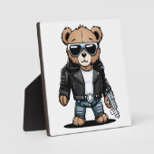 Schattige Teddy-memes Fotoplaat (Voorkant)