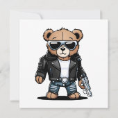 Schattige Teddy-memes Kaart (Achterkant)