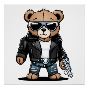 Schattige Teddy-memes Perfect Poster