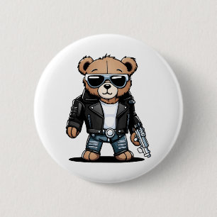 Schattige Teddy-memes Ronde Button 5,7 Cm