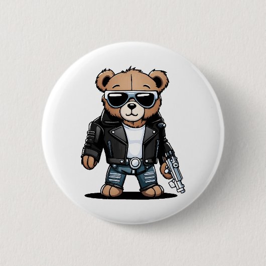 Schattige Teddy-memes Ronde Button 5,7 Cm (Voorkant)
