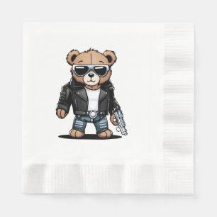Schattige Teddy-memes Servet