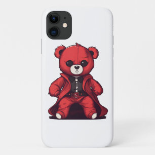 Schattige teddy rode jongen Case-Mate iPhone case
