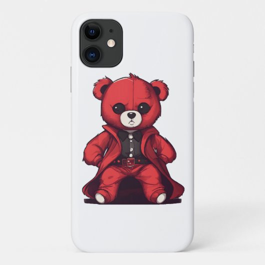Schattige teddy rode jongen Case-Mate iPhone case (Achterkant)