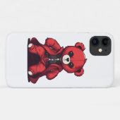 Schattige teddy rode jongen Case-Mate iPhone case (Achterkant (horizontaal))