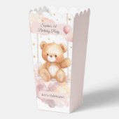 Schattige teddybeer - aangepaste verjaardag bedankdoosjes (Achterkant)