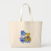 schattige teddybeer afbeelding grote tote bag (Voorkant)