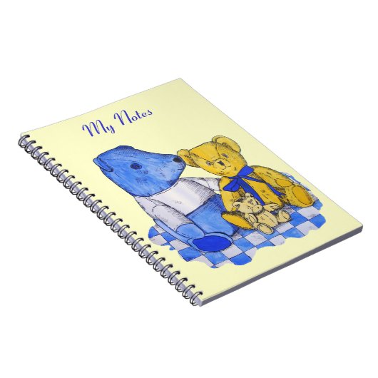 schattige teddybeer afbeelding notitieboek (Rechterzijde)