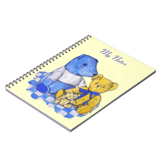 schattige teddybeer afbeelding notitieboek (Linkerzijde)