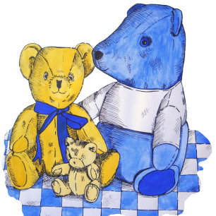 schattige teddybeer afbeelding voor kinderen legpuzzel