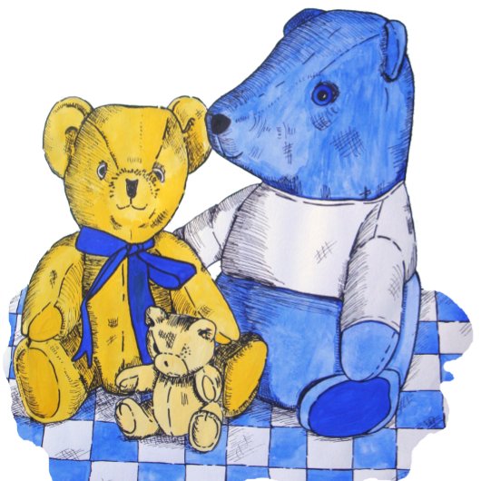 schattige teddybeer afbeelding voor kinderen legpuzzel