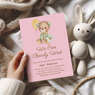Schattige teddybeer Baby shower - we kunnen nauwel Kaart