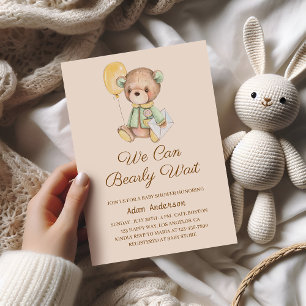 Schattige teddybeer Baby shower - we kunnen nauwel Kaart