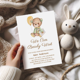 Schattige teddybeer Baby shower - we kunnen nauwel Kaart