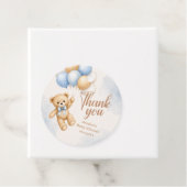 Schattige teddybeer babyshower bedankt bedankjes labels (In situ)