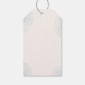Schattige teddybeer babyshower bedankt cadeaulabel (Achterkant)