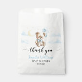 Schattige Teddybeer ballon baby shower dank u Bedankzakje (Voorkant)