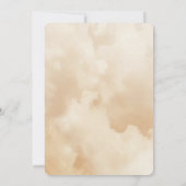 Schattige teddybeer boven het Baby shower Kaart (Achterkant)