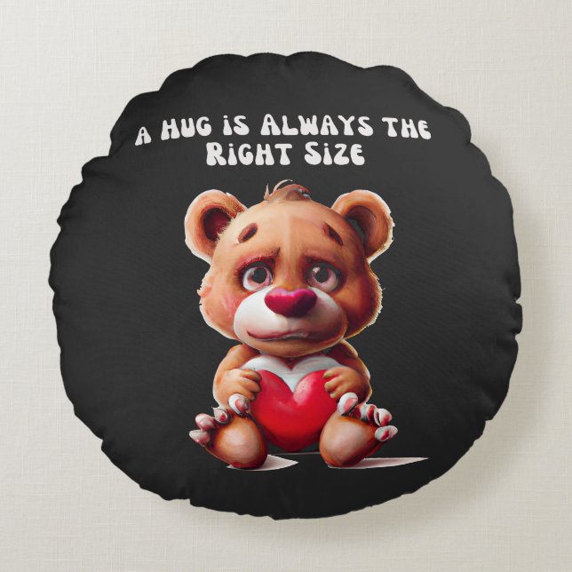 Schattige teddybeer geschenken rond kussen (Voorkant)