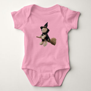 Schattige teddybeer heks romper