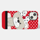 schattige teddybeer iPhone hoesje (Achterkant horizontaal)