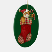 schattige  teddybeer keramisch ornament (Rechts)