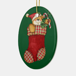 schattige  teddybeer keramisch ornament