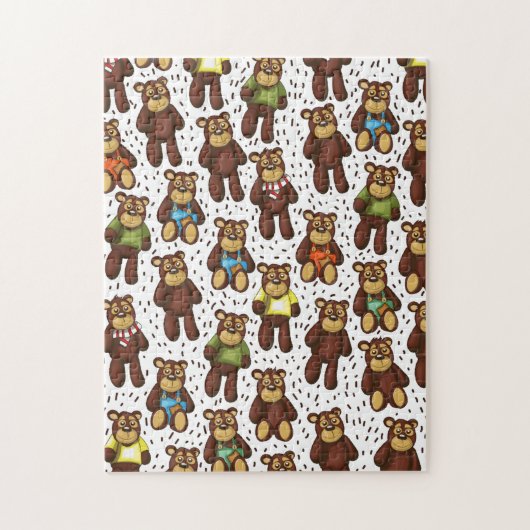 Schattige teddybeer legpuzzel (Verticaal)
